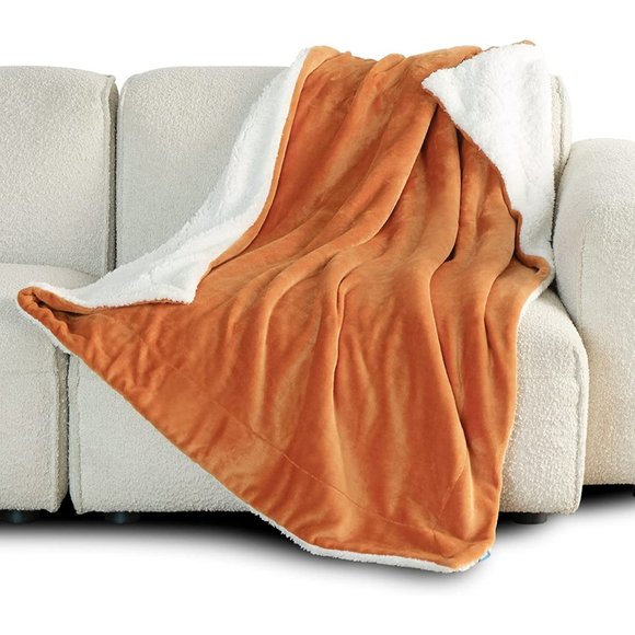 New Sherpa Fleece Throw Blanket for Couch -  Thick Fuzzy Warm Soft Blank… - Picture 3 of 9